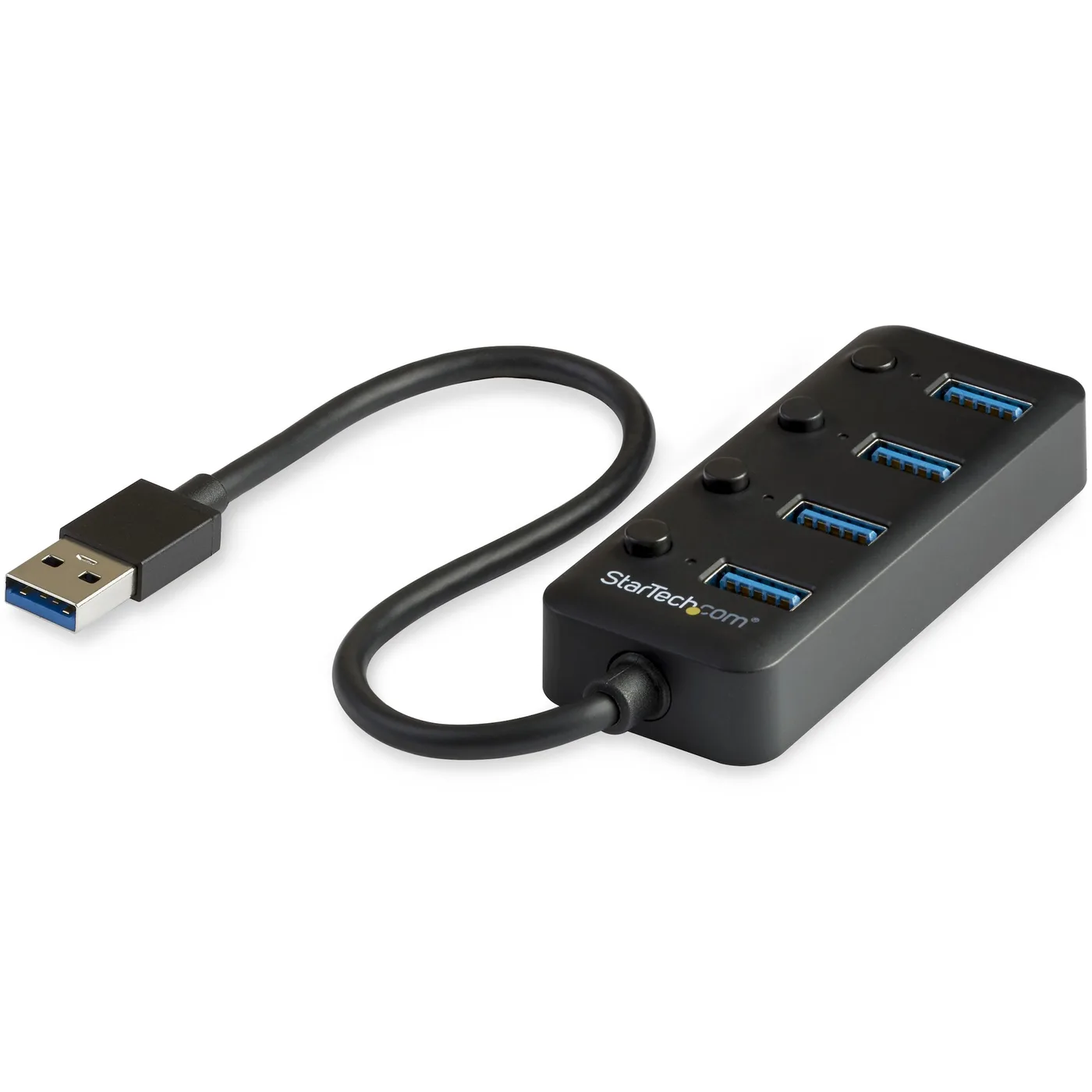 StarTech 4-PORT USB 3.0 HUB WITH ON/OFF/WITH INDIVIDUAL ON/OFF SWITCHES — hub USB