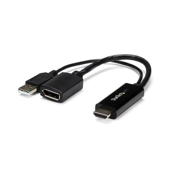 StarTech HDMI TO DP 1.2 ADAPTER - 4K/DISPLAYPORT CONVERTER 4K — kabel do monitora 120 Hz