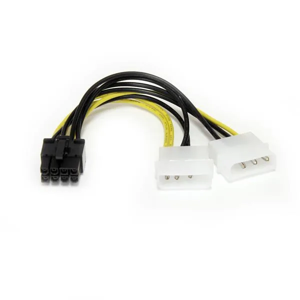 StarTech 6IN LP4 TO 8 PIN PCIE ADAPTER — kabel zasilający