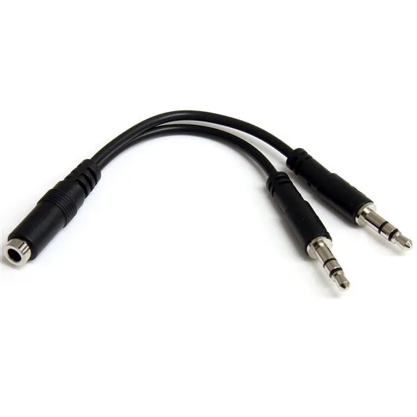 StarTech 3.5MM 3 PIN HEADSET SPLITTER/HEADSET SPLITTER ADAPTER - F/M — kabel audio-wideo