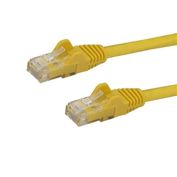 StarTech 3M YELLOW CAT6 PATCH CABLE/ETHERNET RJ45 CABLE MALE TO MALE — kabel Ethernet