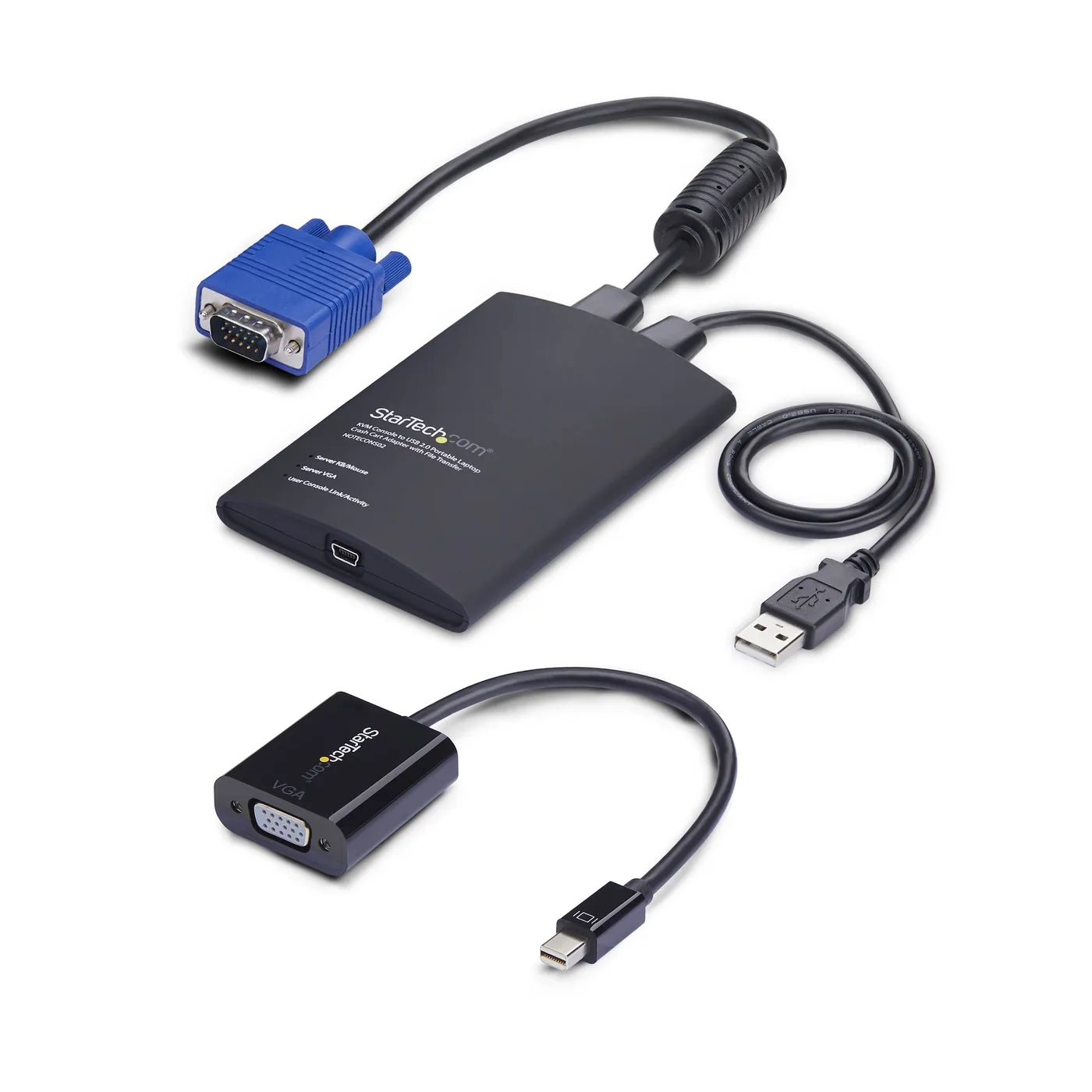 StarTech VGA/MDP CRASH CART ADAPTER/-VGA/MINI DISPLAYPORT KVM CONSOL — kabel USB