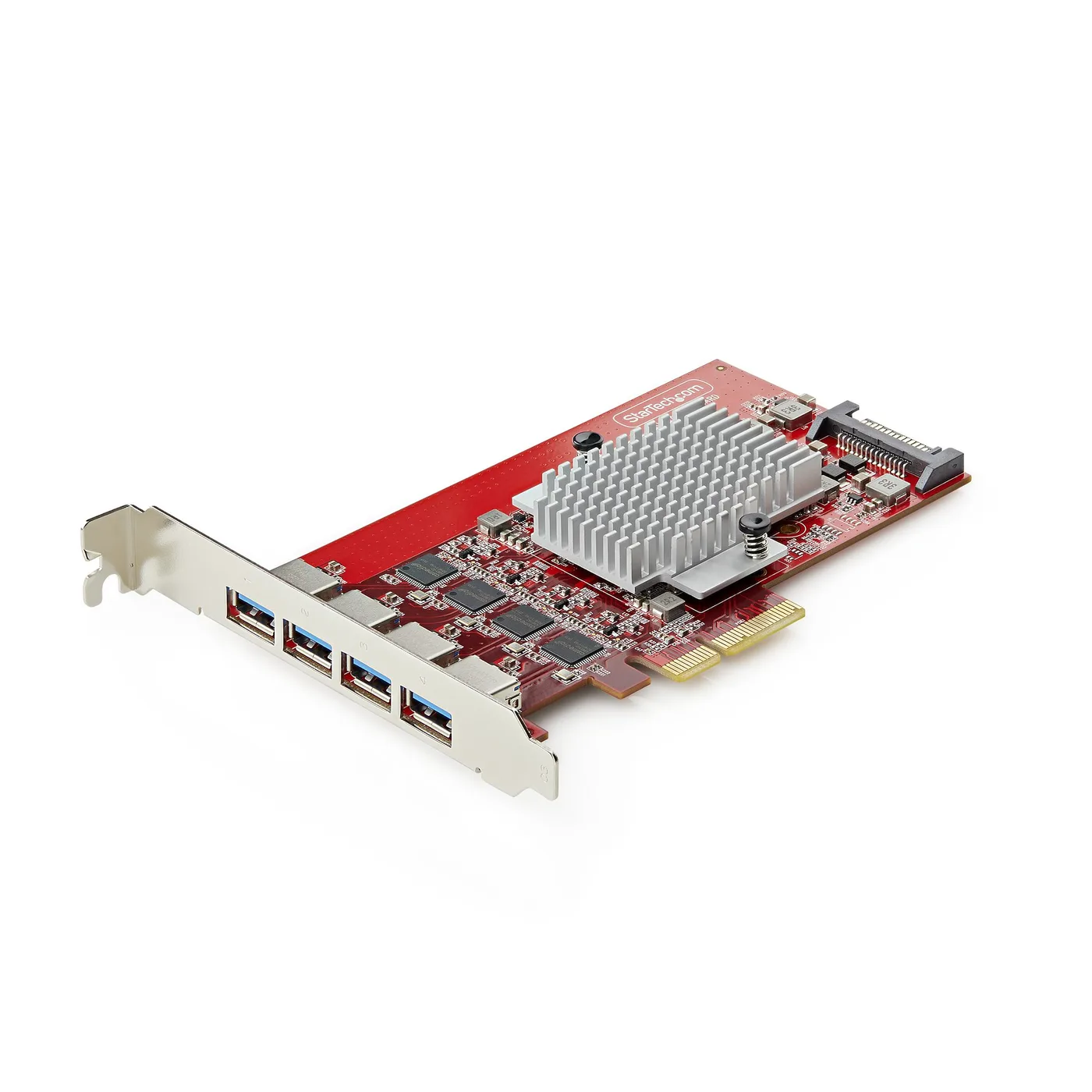 StarTech 4-PORT USB-A 10GBPS PCIE CARD — karta sieciowa