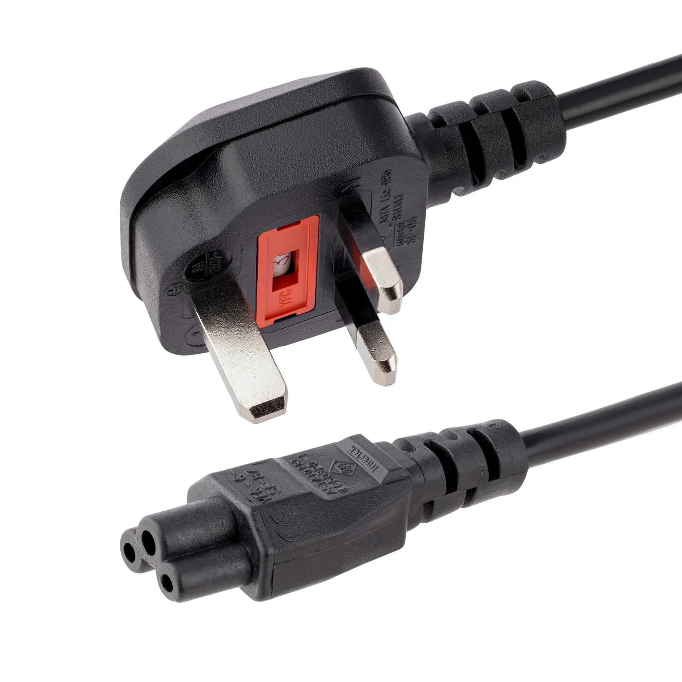 StarTech 2M C5 LAPTOP POWER CORD - UK/PLUG TO IEC320 C5 POWER CABLE — kabel zasilający