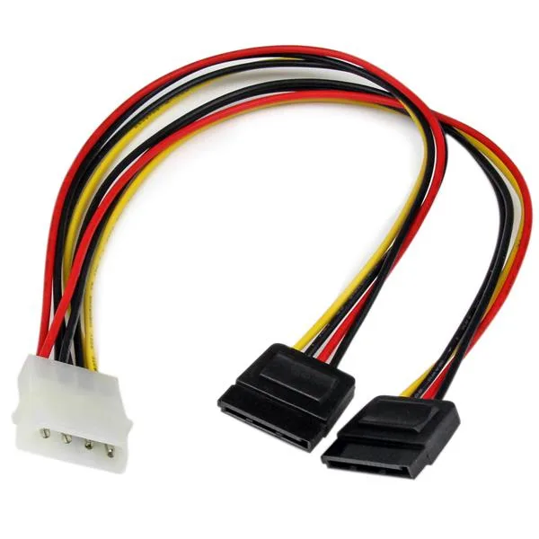 StarTech 12LP4 TO 2X SATA POWER YCABLE — kabel zasilający