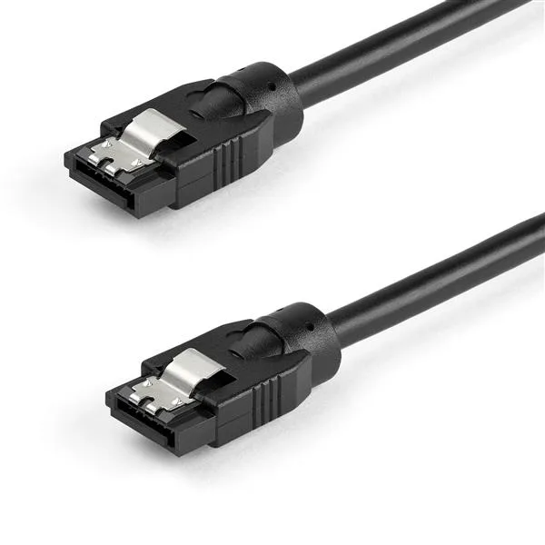 StarTech 0.3 M ROUND SATA CABLE/SATA CORD - LATCHING CONNECTORS