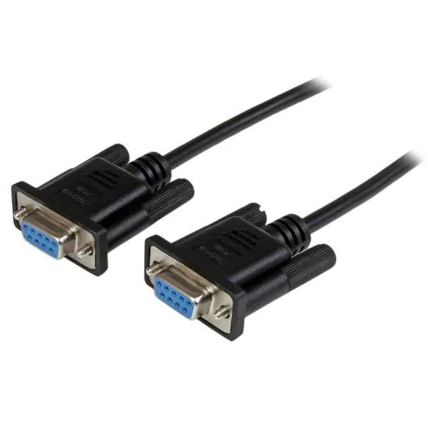 StarTech 1M BLACK DB9 NULL MODEM CABLE/SERIAL NULL MODEM CABLE BLACK