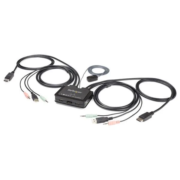 StarTech 2 PORT DISPLAYPORT KVM SWITCH/KVM SWITCH - OS INDEPENDENT — przełącznik KVM
