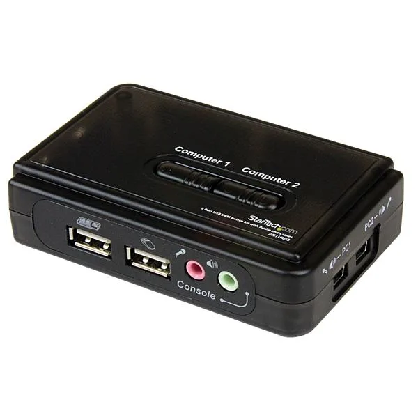 StarTech 2 PORT USB KVM SWITCH W/ AUDIO/IN — przełącznik KVM