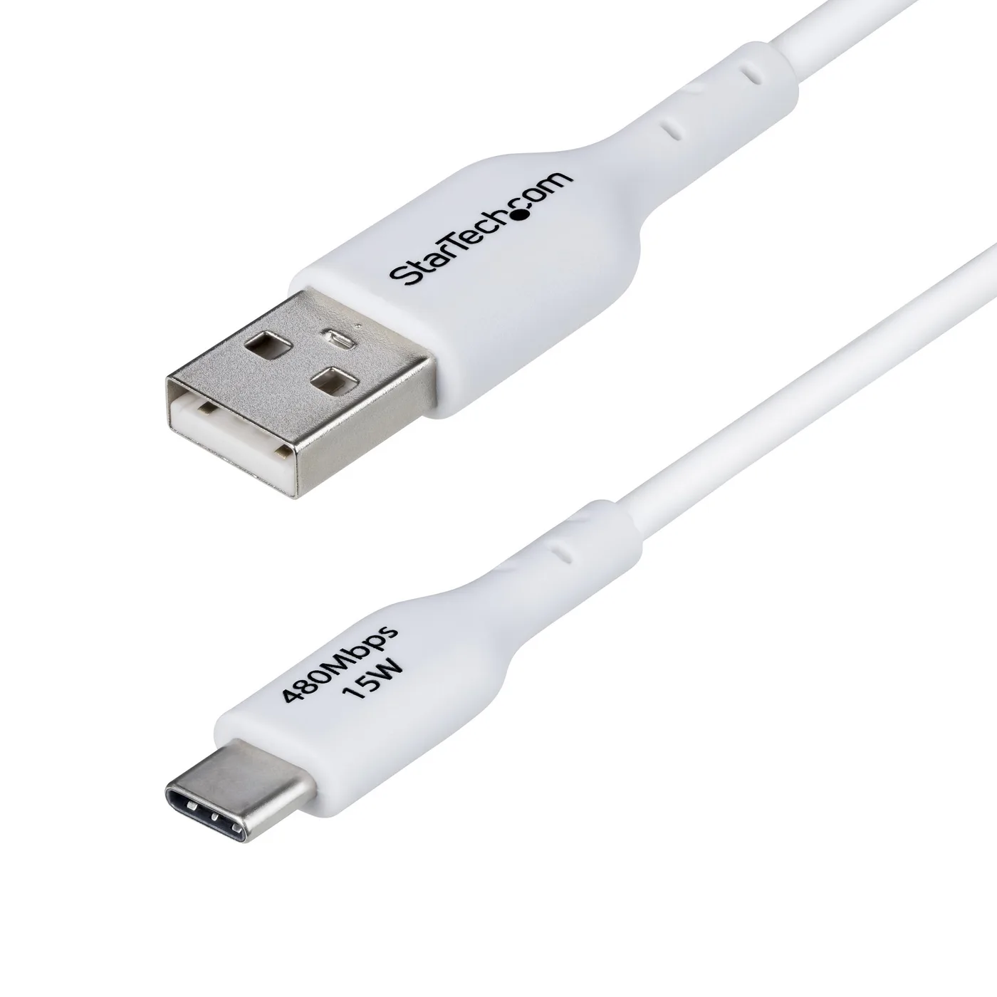 StarTech 1M USB-A TO USB-C CABLE WHITE/CHARGER CORD USB 2.0 DATA TRANSF — kabel USB