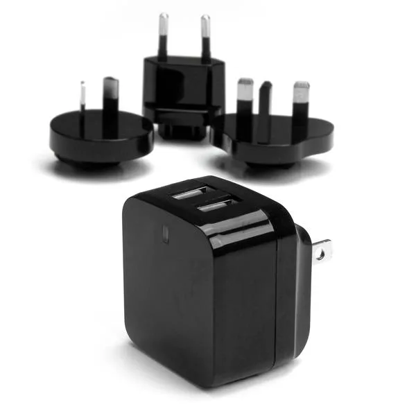 StarTech 2 PORT USB TRAVEL WALL CHARGER/17W / 3.4A - 110V/220V — kabel zasilający