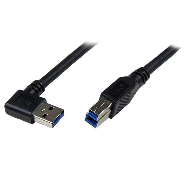 StarTech 1M USB 3 CABLE RIGHT ANGLE BK — kabel USB