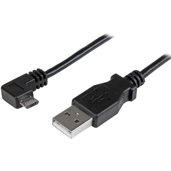 StarTech 0.5M ANGLED MICRO USB CABLE/CHARGE + SYNC CABLE - 24 AWG — kabel USB