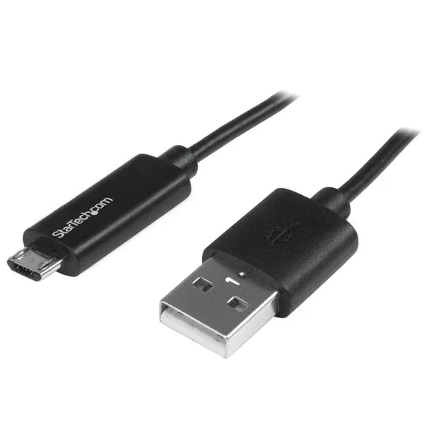 StarTech 1M MICRO-USB CABLE WITH LED — kabel USB