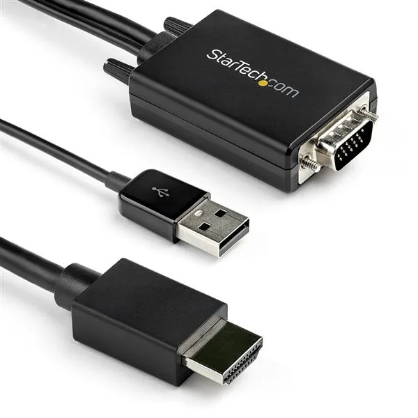 StarTech VGA TO HDMI CABLE - USB AUDIO/- USB AUDIO - 1080P RESOLUTION — kabel HDMI