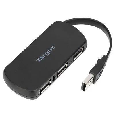 Targus 4 PORT USB 2.0 HUB BLACK — hub USB