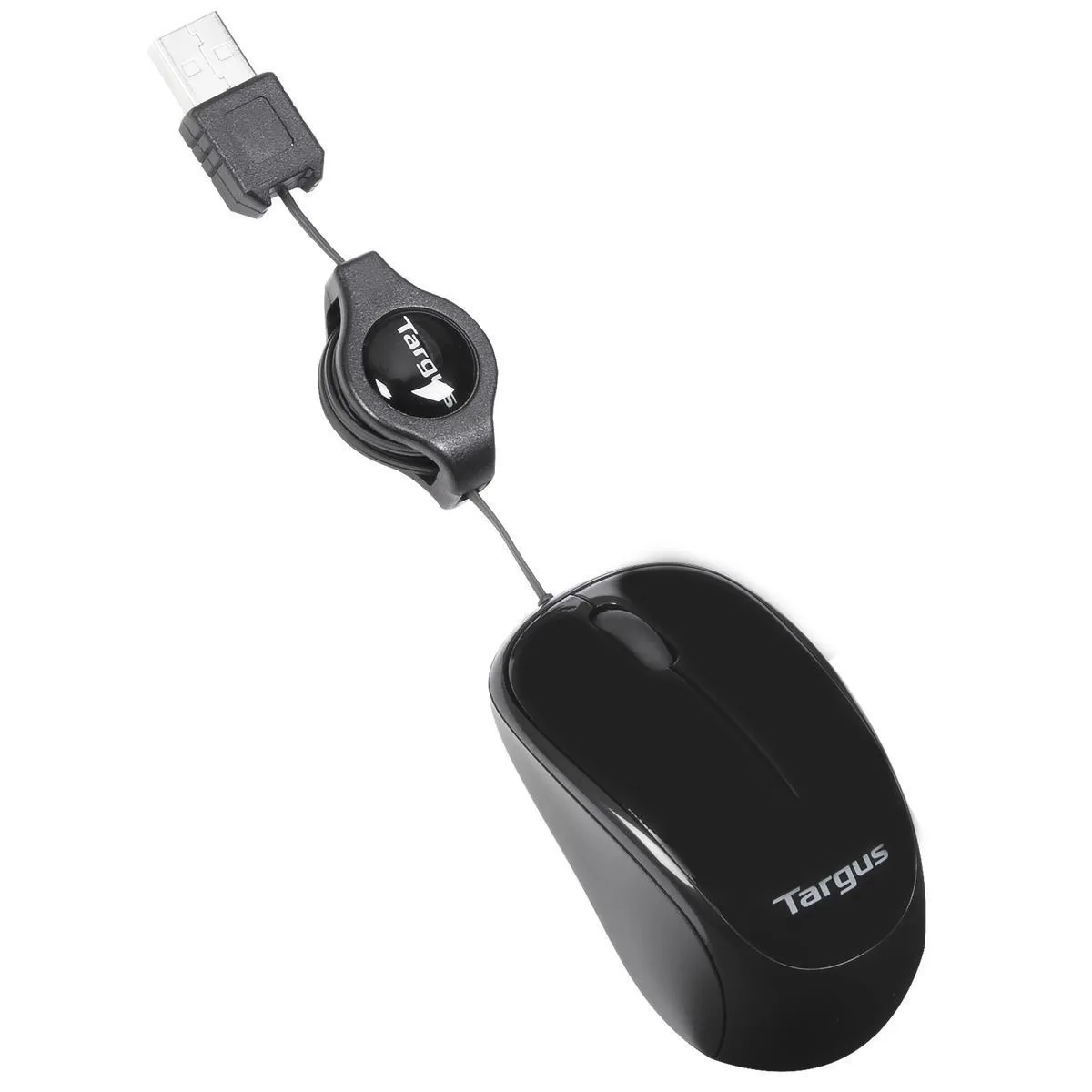 TARGUS MOUSE RETRACTABLEWIRED/BLUETRACE TRAVEL MOUSE BLACK — mysz