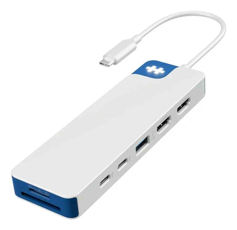 Targus HYPERDRIVE FLEX 9 PORT/DUAL 4K HDMI USB-C HUB (BLUE) — hub USB