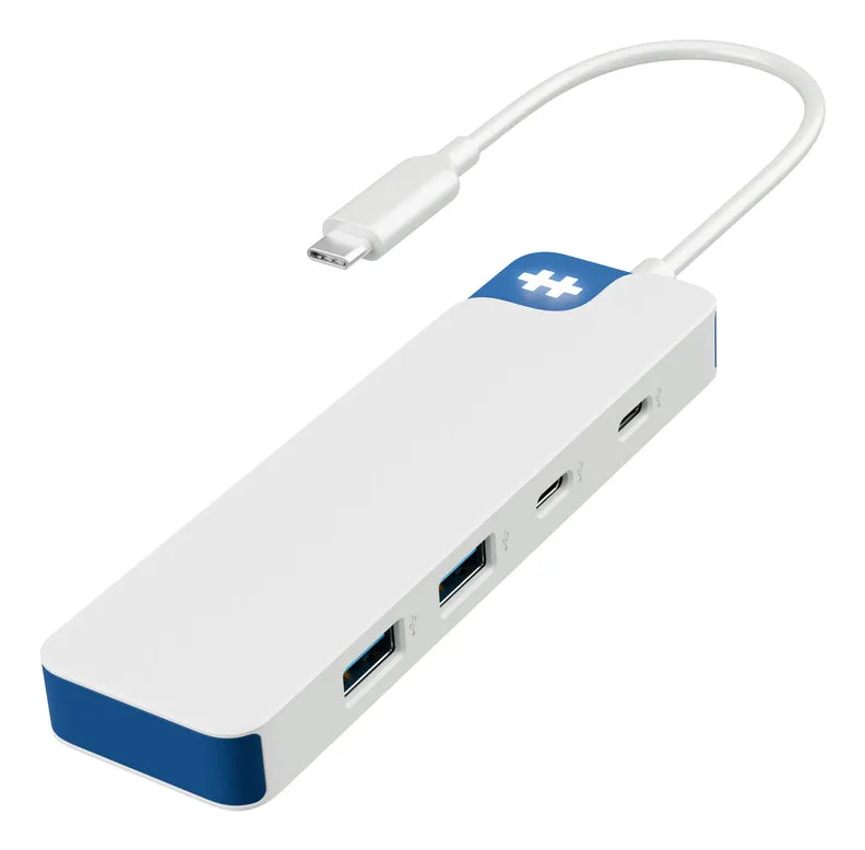 Targus HYPERDRIVE FLEX 4 PORT/USB-C HUB (BLUE) — hub USB