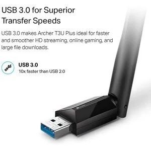 TP-Link WI-FI AC1300 USB ADAPTER/DUAL BAND EXTERNAL ANTENNA