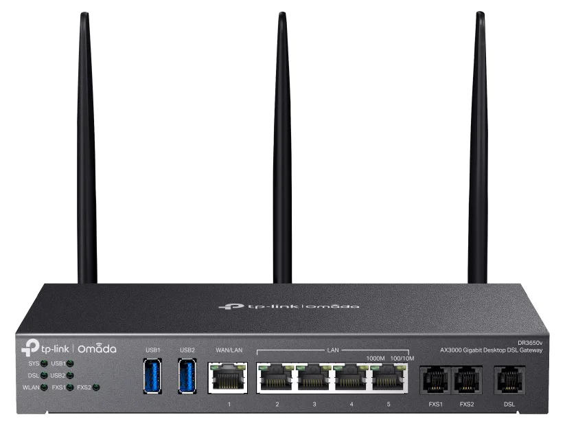 TP-Link 4G+ 1G RACKMOUNT DSL GATEWAY/1X 1G WAN 4X LAN 1X DSL 2X RJ11 — router bezprzewodowy