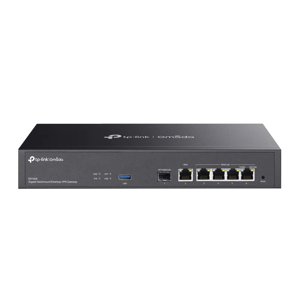 TP-Link OMADA 1G RACKMOUNT VPN ROUTER/1 SFP WAN 1X 1G WAN 4X 1G LAN