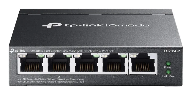 TP-Link 5-PORT 1G EASY MANAGED SWITCH/WITH 4-PORT POE+ — przełącznik LAN zarządzalny 5 portów