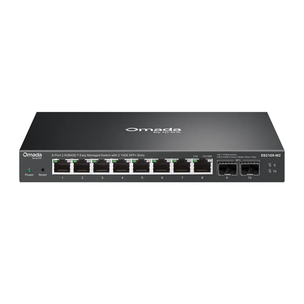 TP-Link 8-PORT 2.5G EASYMANAGED SWITCH/WITH 2 10G SFP+ SLOTS — przełącznik LAN zarządzalny 8 portów