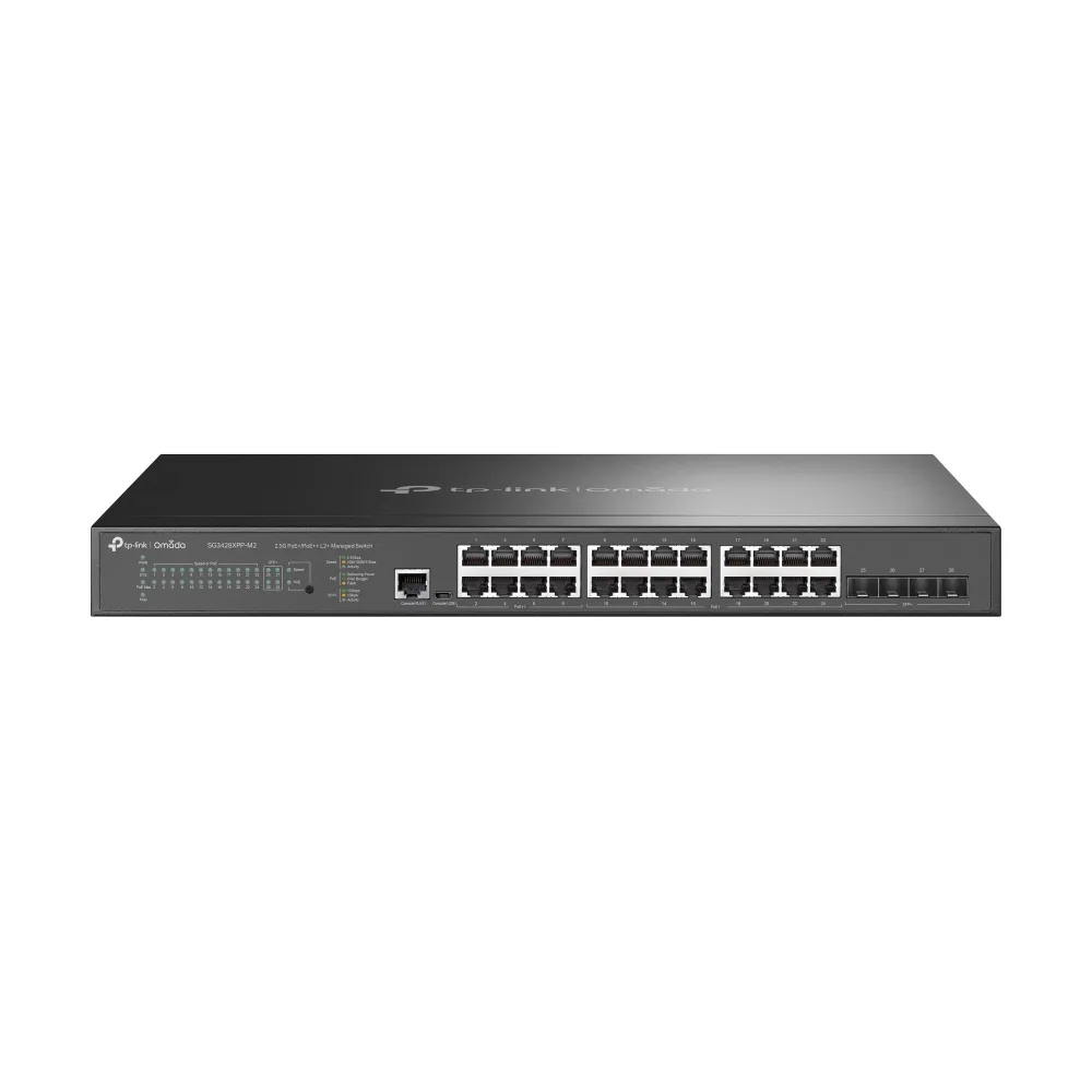 TP-Link JETSTREAM 24-PORT 2.5GBASE-T/4-PORT 10GE SFP+ L2+ — przełącznik LAN zarządzalny 24 portów PoE+