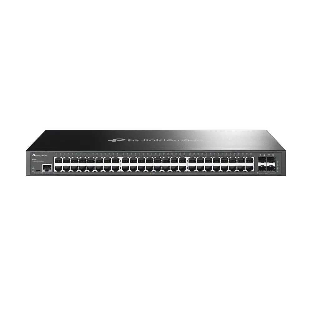 TP-Link 48-PORT GIGABIT MANAGED SWITCH/WITH 4 GIGABIT SFP SLOTS — przełącznik LAN niezarządzalny 48 portów