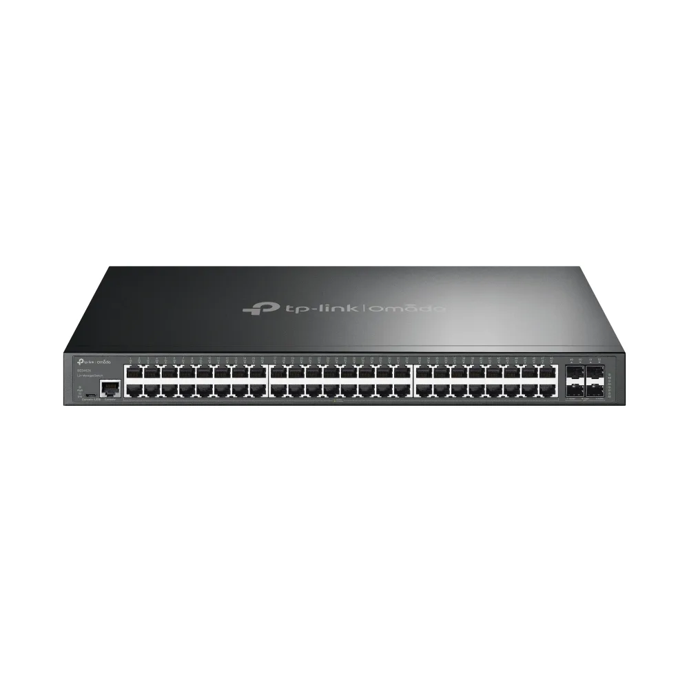 TP-Link 48-PORT GIGABIT L2+ MGD SWITCH/WITH 4 10GE SFP+ SLOTS — przełącznik LAN zarządzalny 48 portów