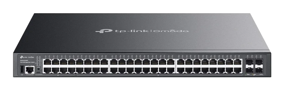 TP-Link 48-PORT 1G MANAGED POE++ SWITCH/WITH 4 10G SLOTS 770W POE POWER — przełącznik LAN zarządzalny 48 portów