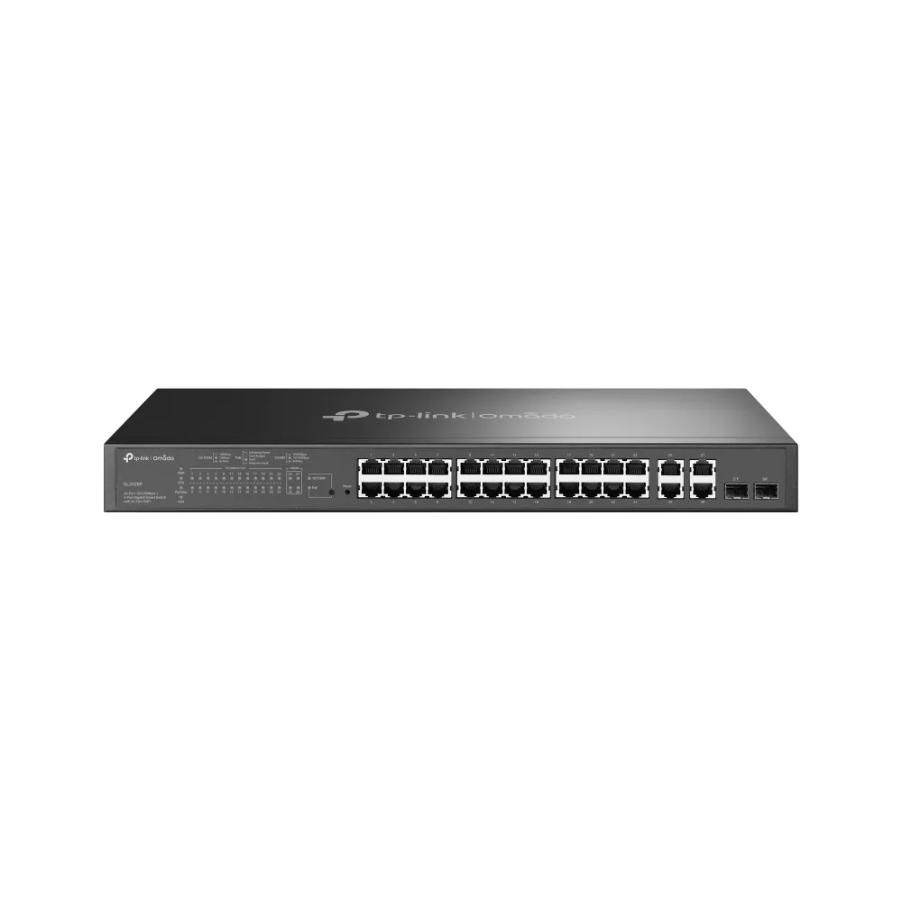TP-Link 24-PORT POE SMART SWITCH/24X RJ+4X RJ+2X SFP — przełącznik LAN niezarządzalny 24 portów PoE+