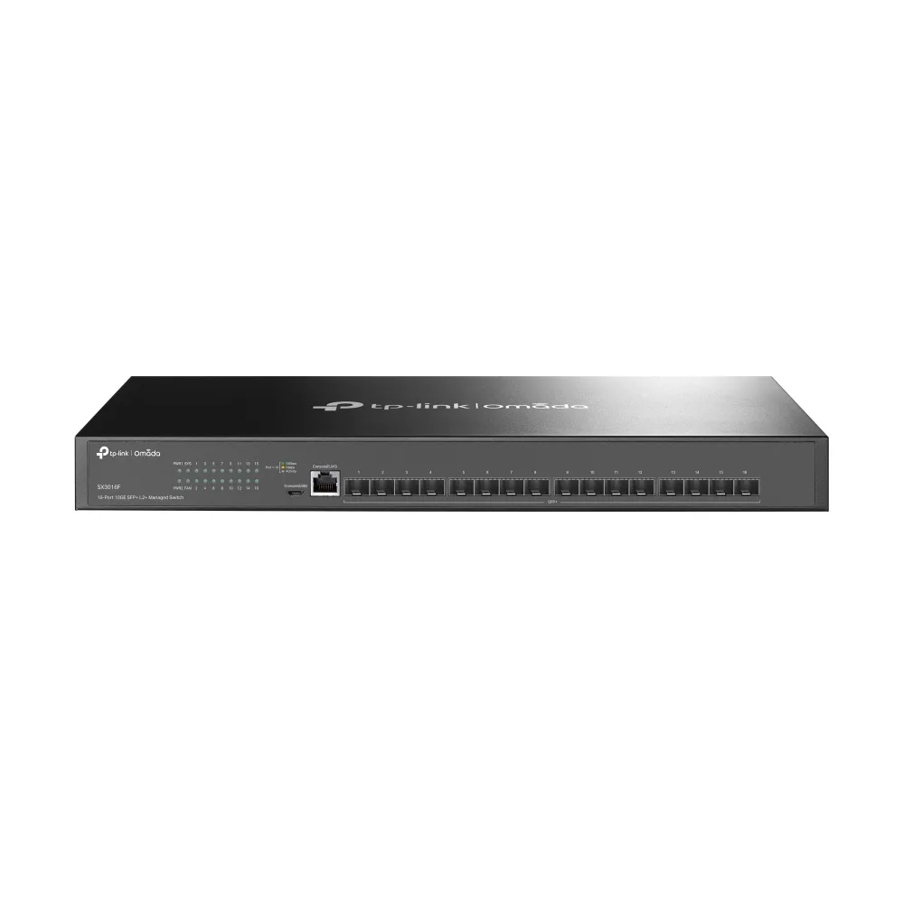 TP-Link 16-PORT 10G SFP+ MANAGED SWITCH/16 10G SFP+ SLOTS — przełącznik LAN zarządzalny 0 portów