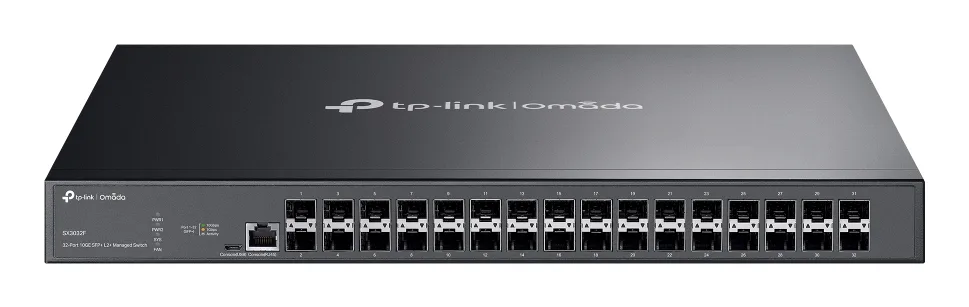 TP-Link 32-PORT 10GE SFP+ L2+ SWITCH/MANAGED 32X 10G SFP+ SLOTS — przełącznik LAN zarządzalny 1 portów