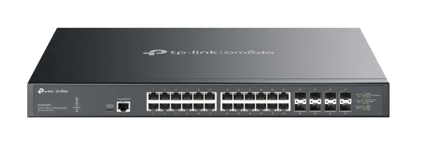 TP-Link 32-PORT 10GE L2+ MANAGED SWITCH/24X10G POE++ 8X SFP+ 770 W POWER — przełącznik LAN zarządzalny 24 portów