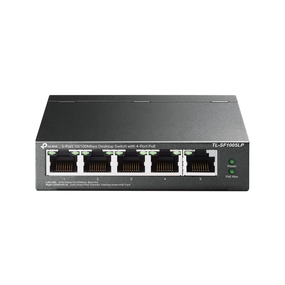 TP-Link 4-PORT POE DESKTOP SWITCH — przełącznik LAN niezarządzalny 5 portów