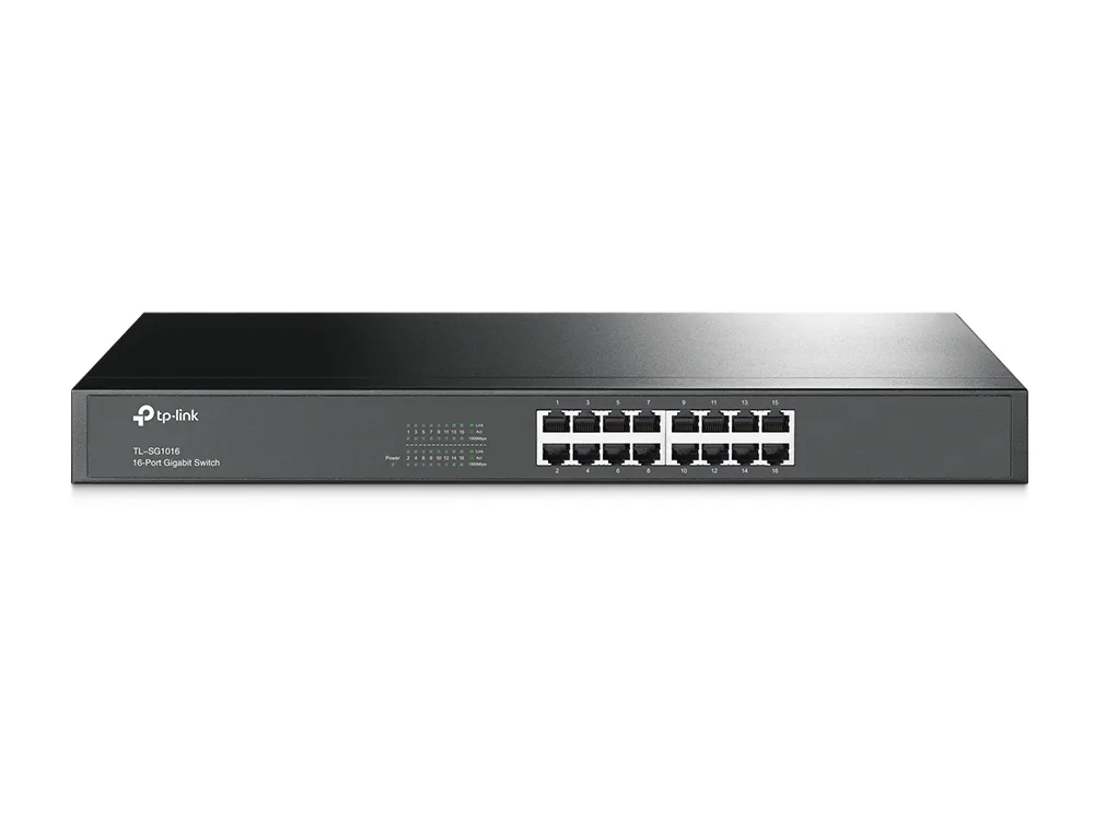 TP-Link TL-SG1016 UNMANAGED PURE/GIGABIT SWITCH 16 10/100/1000M — przełącznik LAN niezarządzalny 16 portów