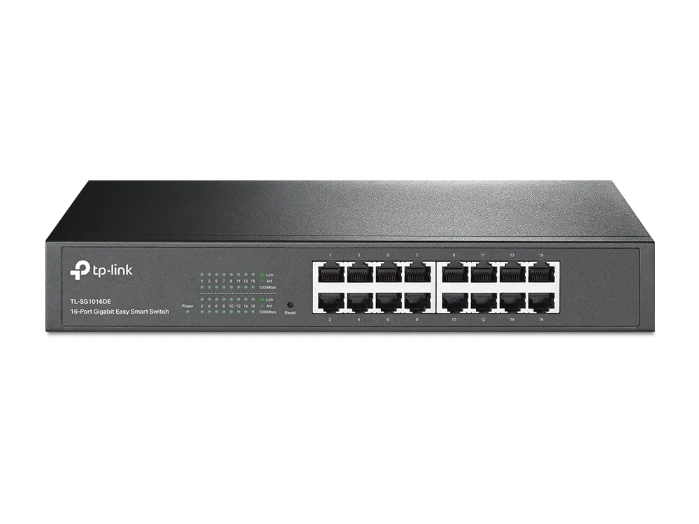 TP-Link TL-SG1016DE 16-PORT GIGABIT/EASY SMART SWITCH — przełącznik LAN niezarządzalny 16 portów