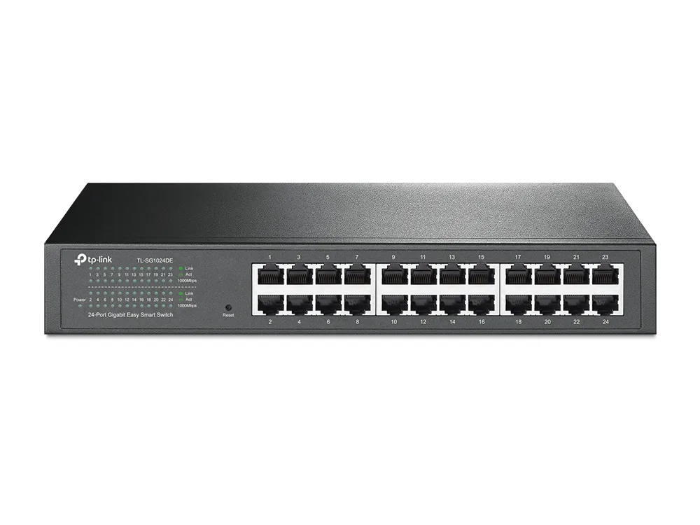 TP-Link TL-SG1024DE 24-PORT GBIT EASY/SMART SWITCH — przełącznik LAN niezarządzalny 24 portów