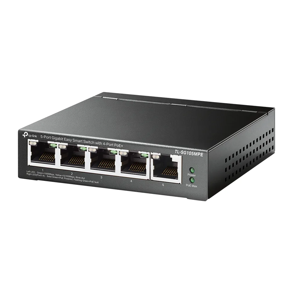 TP-Link 5-PORT GIGABIT EASY SMART/SWITCH WITH 4-PORT POE+ — przełącznik LAN niezarządzalny 5 portów