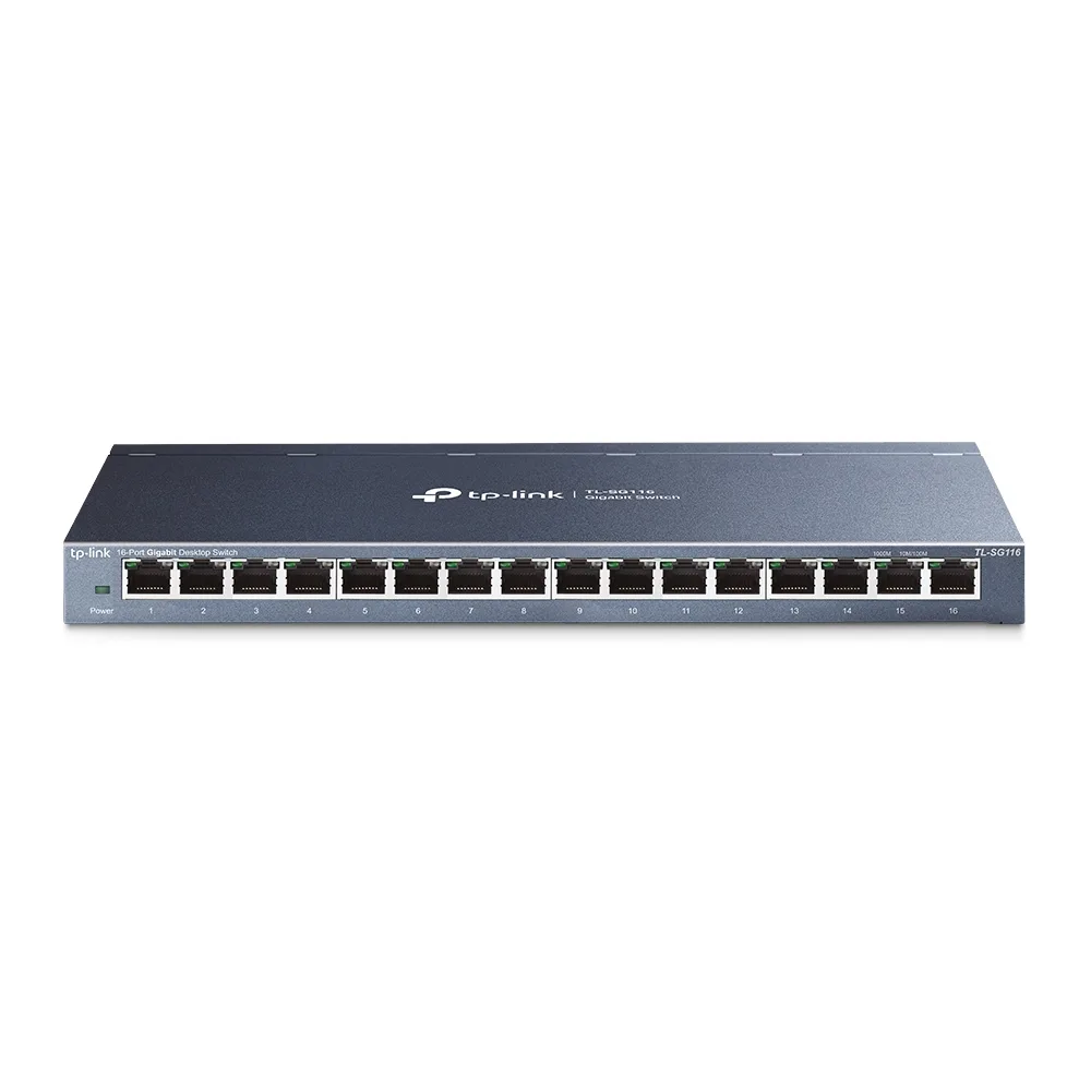 TP-Link 16-PORT GIGABIT DESKTOP SWITCH — przełącznik LAN zarządzalny 16 portów