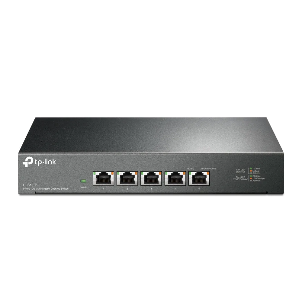TP-Link 5-PORT 10G MULTI-GIGABIT SWITCH/5 10G RJ45 PORTS — przełącznik LAN zarządzalny 5 portów