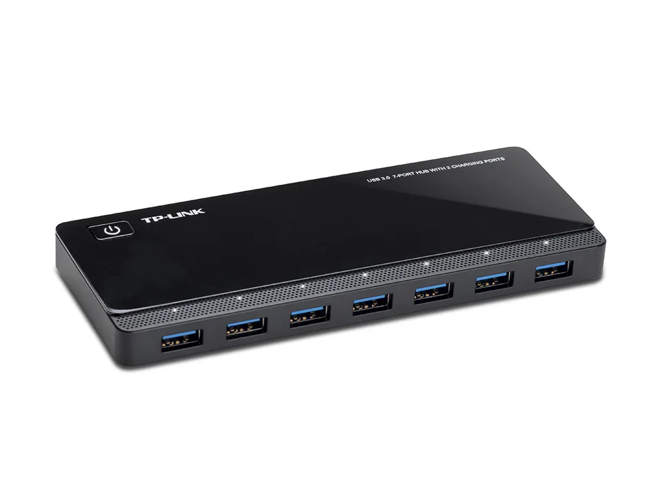 TP-Link UH720/7 PORT USB 3.0 HUB W/ 2 PORTS — hub USB