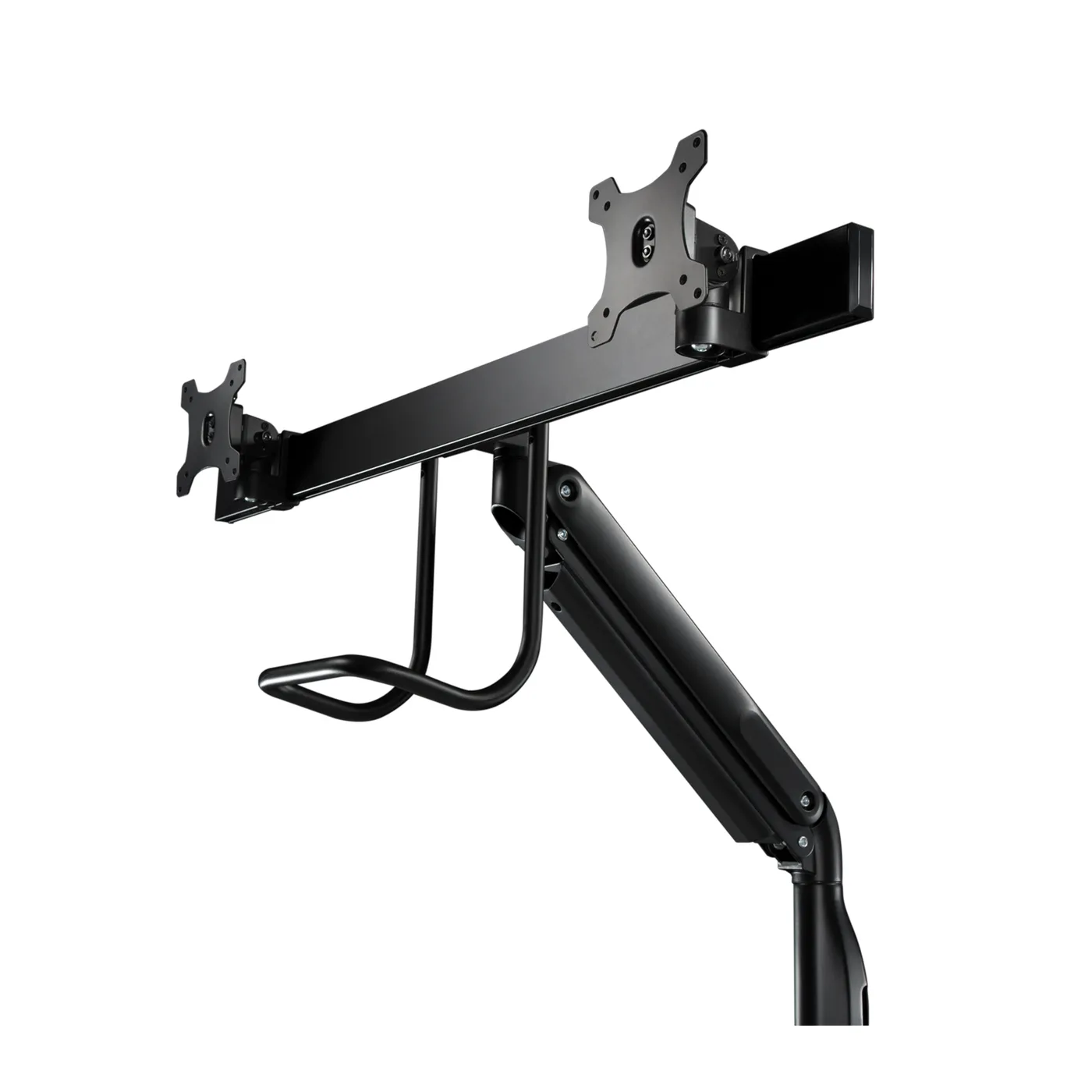 V7 DUAL MONITOR GAS SPRING MOUNT/ERGO CROSSBAR HANDLE FULL MOTION — uchwyt do monitora