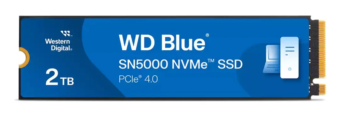 Western Digital 2TB WD BLUE SN5000 NVME SSD/PCIE GEN 4.0 UP TO 5150 MB/S RS — dysk SSD