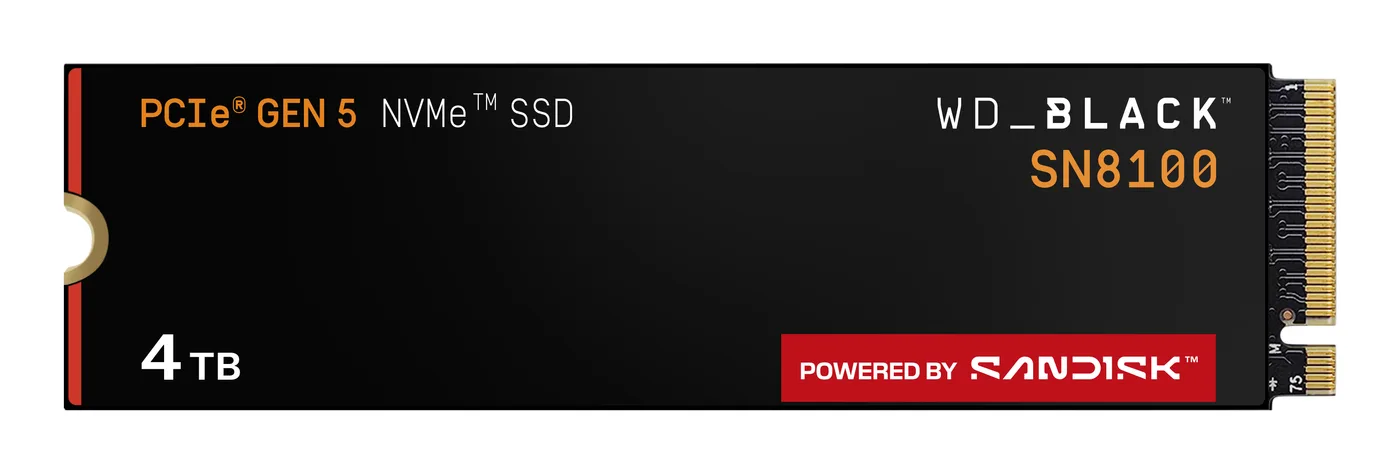 Western Digital WD BLACK SN8100 SM2508/CONTROLLER 4TB NO HEATSINK CHANN — dysk SSD
