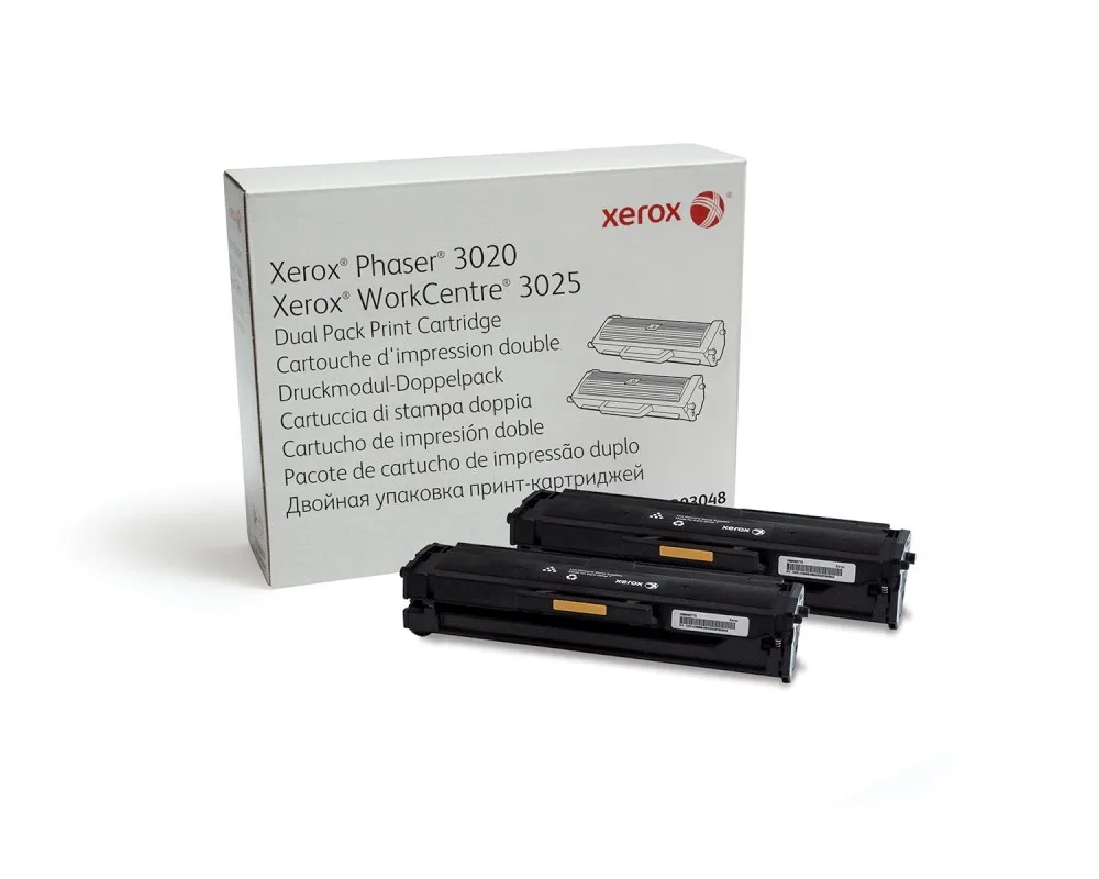 Xerox Phaser 3020/WorkCentre 3025 dwupak print cartridge 2x1500 stron — drukarka laserowa