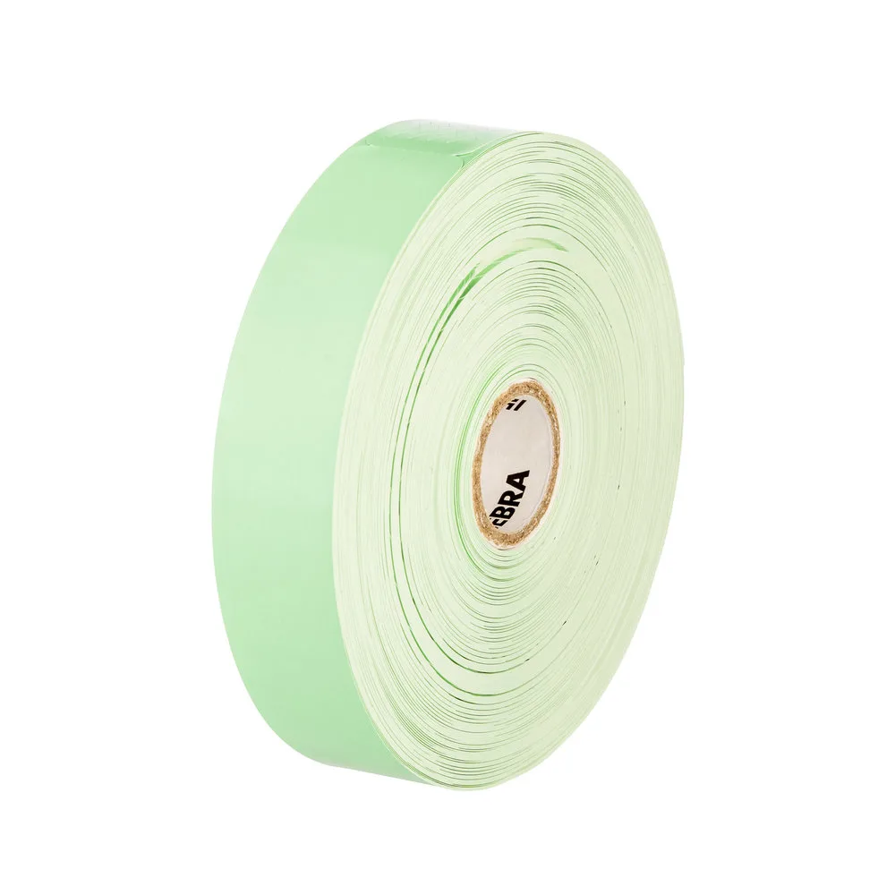 Zebra Wristband, Polypropylene, 1x10in (25.4x254mm); Direct thermal, Z-Band Splash, Adhesive closure, 1in (25.4mm) core, 350/roll, 4/box, Gre
