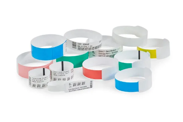 Zebra Wristband, Synthetic, 1x11in(25.4x279.4mm);DT, Z-Band Ultra Soft Lam, Coated, Permanent Adhesive, 1in(25.4mm) core, 175/roll, 6/box, Pr